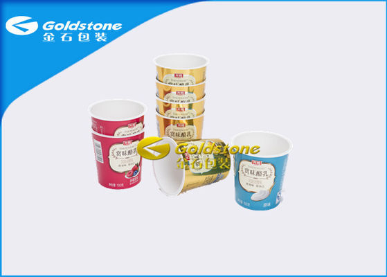 Hochrangiges Papppapier-Plastikeiscreme-Schalen mit zwei - Seiten-multi gefärbt