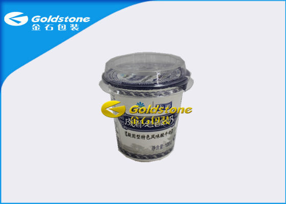 Leistungsfähige deluxe Plastikjoghurt-Schalen mit Inmold-Aufkleber oder Psychiaters-Ärmel