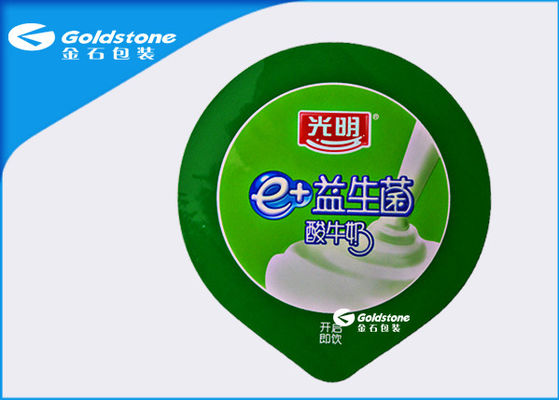 Professionelles kundenspezifisches Logo gestempelschnittene Deckel-Jogurt-Verpackungsmaterialien
