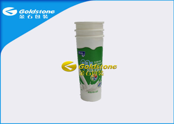 Flexography-Druckplastikjoghurt-Schalen-Behälter, kalte füllende Plastikmilchshake-Schalen
